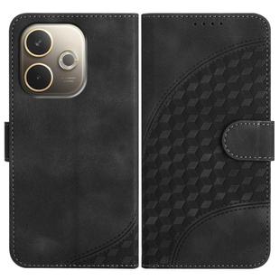 For OPPO A5 Pro 5G Elephant Head Embossed Phone Leather Case with Lanyard(Black)