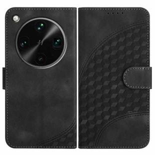 For OPPO Find X8 Ultra Elephant Head Embossed Phone Leather Case with Lanyard(Black)