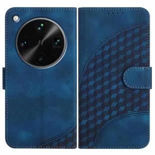 For OPPO Find X8 Ultra Elephant Head Embossed Phone Leather Case with Lanyard(Royal Blue)