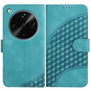 For OPPO Find X8 Ultra Elephant Head Embossed Phone Leather Case with Lanyard(Light Blue)