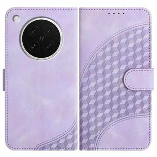 For OPPO Find X8s Elephant Head Embossed Phone Leather Case with Lanyard(Light Purple)
