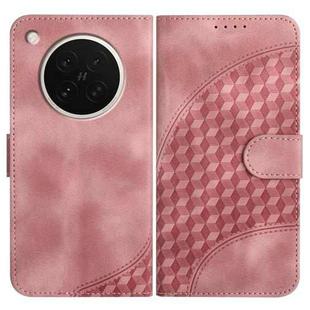 For OPPO Find X8s Elephant Head Embossed Phone Leather Case with Lanyard(Pink)