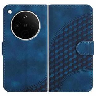For OPPO Find X8s+ Elephant Head Embossed Phone Leather Case with Lanyard(Royal Blue)