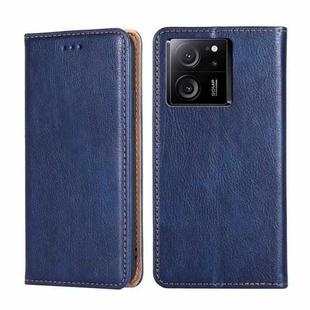 For Xiaomi Redmi K60 Ultra Gloss Oil Solid Color Magnetic Leather Phone Case(Blue)