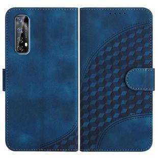 For Realme 7 4G/Narzo 20 Pro YX0060 Elephant Head Embossed Phone Leather Case with Lanyard(Royal Blue)