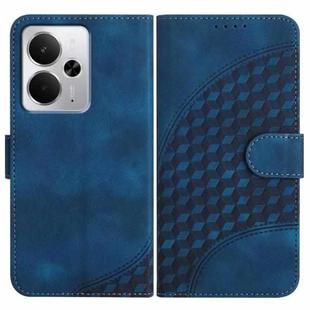 For Realme 14 / P3 5G Global Elephant Head Embossed Phone Leather Case with Lanyard(Royal Blue)
