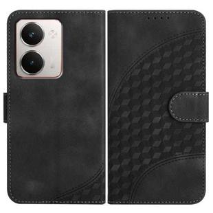 For Realme P3 Ultra 5G Elephant Head Embossed Phone Leather Case with Lanyard(Black)