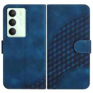For Realme 14x Global Elephant Head Embossed Phone Leather Case with Lanyard(Royal Blue)