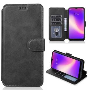 For Xiaomi Redmi 8 Calf Texture Magnetic Buckle Horizontal Flip Leather Case with Holder & Card Slots & Wallet & Photo Frame(Black)