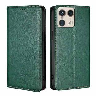 For Motorola Edge 50 Ultra Gloss Oil Solid Color Magnetic Leather Phone Case(Green)