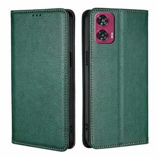 For Motorola Edge 50 Fusion 5G Gloss Oil Solid Color Magnetic Leather Phone Case(Green)