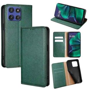 For Motorola Moto G Stylus 5G 2025 Gloss Oil Solid Color Magnetic Leather Phone Case(Green)