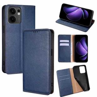 For OPPO Reno13 F 5G / 4G Gloss Oil Solid Color Magnetic Leather Phone Case(Blue)