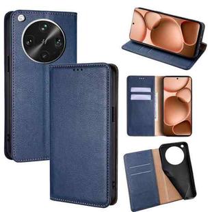 For OPPO Find X8 Ultra 5G Gloss Oil Solid Color Magnetic Leather Phone Case(Blue)