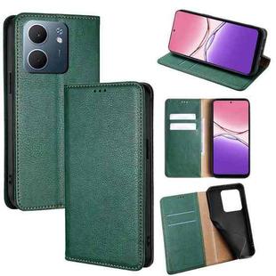 For OPPO A5x 5G Global Gloss Oil Solid Color Magnetic Leather Phone Case(Green)