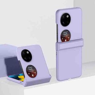 For Huawei P60 Pocket Three-stage Hinge Skin Feel PC Phone Case(Purple)