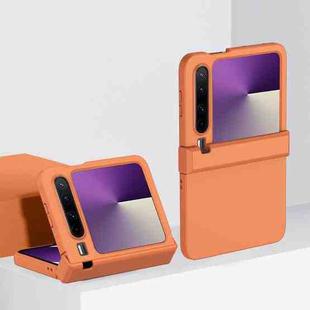 For Huawei Pura X Three-stage Hinge Skin Feel PC Phone Case(Orange)