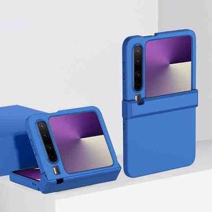 For Huawei Pura X Three-stage Hinge Skin Feel PC Phone Case(Blue)