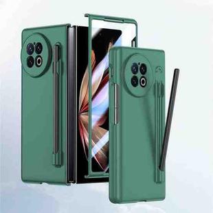 For vivo X Fold2 Integrated Skin Feel PC Phone Case with Pen / Pen Box(Green)