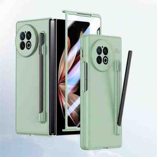 For vivo X Fold2 Integrated Skin Feel PC Phone Case with Pen / Pen Box(Light Green)