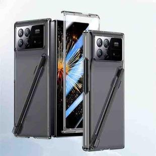 For Xiaomi Mix Fold 3 Integrated Skin Feel PC Phone Case with Pen / Pen Box(Transparent)
