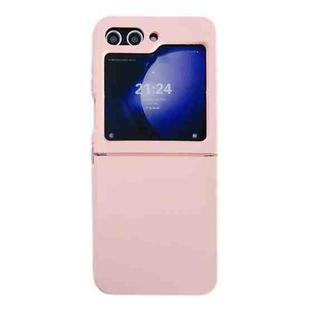 For Samsung Galaxy Z Flip5 Skin Feel Liquid Silicone TPU Phone Case(Pink)