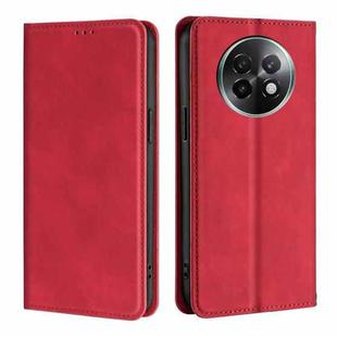 For Realme 13 Pro 5G Skin Feel Magnetic Leather Phone Case(Red)