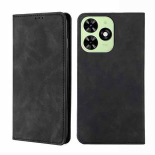 For Tecno Spark Go 2024 Skin Feel Magnetic Leather Phone Case(Black)