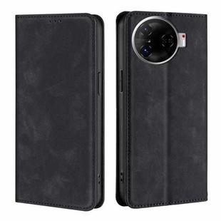 For Tecno Camon 30 Pro 5G Skin Feel Magnetic Leather Phone Case(Black)