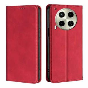 For Tecno Camon 30 Skin Feel Magnetic Leather Phone Case(Red)