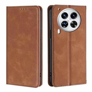 For Tecno Camon 30 Premier 5G Skin Feel Magnetic Leather Phone Case(Light Brown)