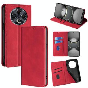 For Tecno Spark 30 4G Skin Feel Magnetic Leather Phone Case(Red)