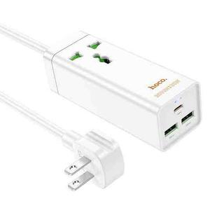 hoco AC9 Talent PD30W Type-C+2USB Ports with 1 Socket Desktop Charger, Cable Length: 1.5m, US Plug(White)