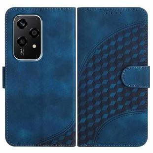 For Honor 200 Lite Global YX0060 Elephant Head Embossed Phone Leather Case with Lanyard(Royal Blue)