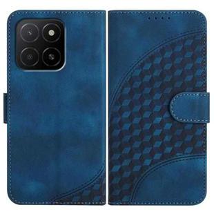 For Honor X5b / X5b Plus Global Elephant Head Embossed Phone Leather Case with Lanyard(Royal Blue)