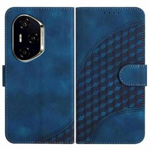 For Honor 300 Pro / Honor 300 Ultra Elephant Head Embossed Phone Leather Case with Lanyard(Royal Blue)