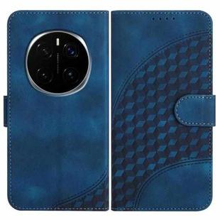 For Honor Magic7 Elephant Head Embossed Phone Leather Case with Lanyard(Royal Blue)