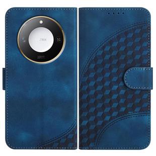 For Honor X60 / X9c Smart Elephant Head Embossed Phone Leather Case with Lanyard(Royal Blue)