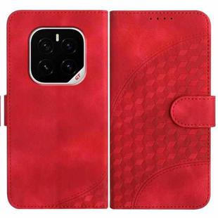 For Honor GT Pro Elephant Head Embossed Phone Leather Case with Lanyard(Red)