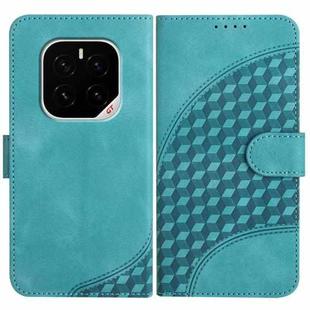For Honor GT Pro Elephant Head Embossed Phone Leather Case with Lanyard(Light Blue)