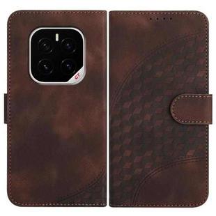 For Honor GT Pro Elephant Head Embossed Phone Leather Case with Lanyard(Coffee)