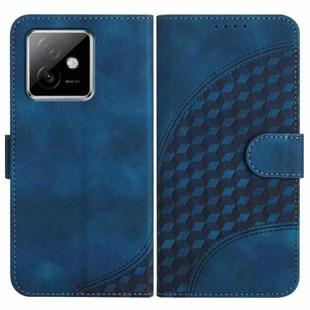 For Honor X60 GT Elephant Head Embossed Phone Leather Case with Lanyard(Royal Blue)