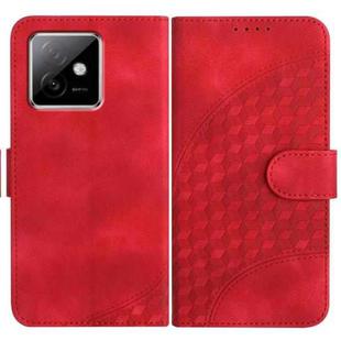 For Honor X60 GT Elephant Head Embossed Phone Leather Case with Lanyard(Red)