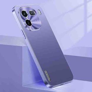For vivo iQOO 12 Streamer Series Micro Frosted Metal Paint PC Phone Case(Dark Purple)