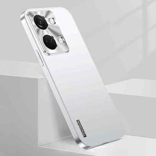 For OnePlus Ace 2V Streamer Series Micro Frosted Metal Paint PC Phone Case(Silver)