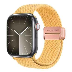 For Apple Watch SE 2023 44mm DUX DUCIS Mixture Pro Series Magnetic Buckle Nylon Braid Watch Band(Sunny Color)