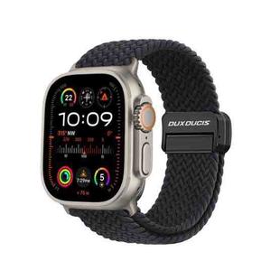 For Apple Watch Ultra 2 49mm DUX DUCIS Mixture Pro Series Magnetic Buckle Nylon Braid Watch Band(Midnight)