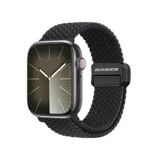 For Apple Watch Series 9 41mm DUX DUCIS Mixture Pro Series Magnetic Buckle Nylon Braid Watch Band(Midnight)