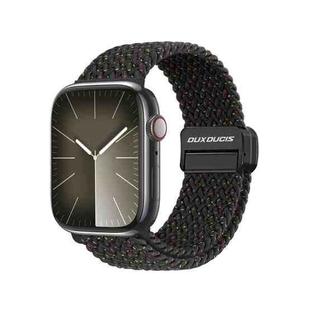For Apple Watch Series 6 44mm DUX DUCIS Mixture Pro Series Magnetic Buckle Nylon Braid Watch Band(Black Unity)