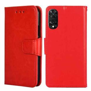 For TCL 505 4G Crystal Texture Leather Phone Case(Red)